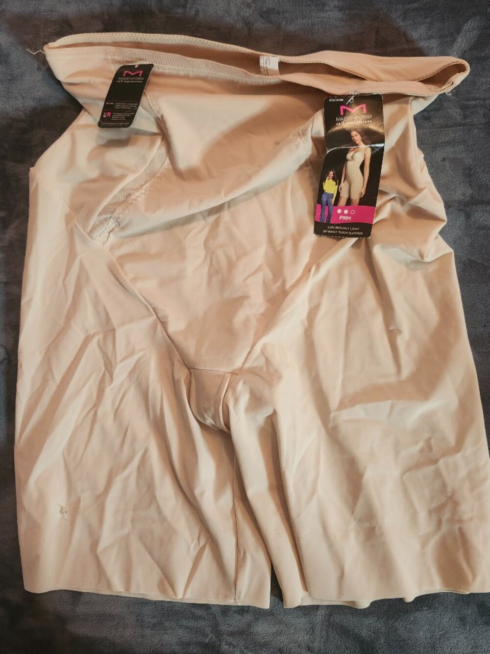 Maidenform Women's Firm Foundations High-Waisted Thigh Slimmer 2XL NWT